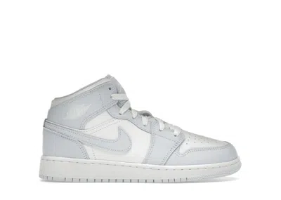 Pre-owned Jordan 1 Mid Sneakers In Cobalt Blue Bliss/neutral Grey/white