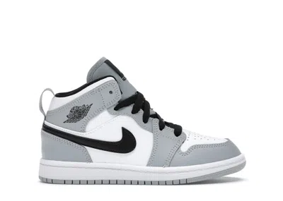 Pre-owned Jordan 1 Mid Sneakers In Light Smoke Grey/white/black