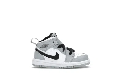 Pre-owned Jordan 1 Mid Sneakers In Light Smoke Grey/white/black