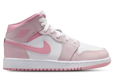 Pre-owned Jordan 1 Mid Sneakers In Pearl Pink/white/medium Soft Pink