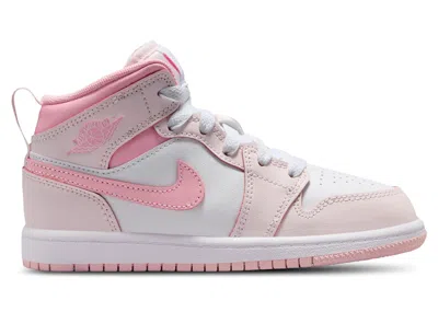 Pre-owned Jordan 1 Mid Sneakers In Pearl Pink/white/medium Soft Pink