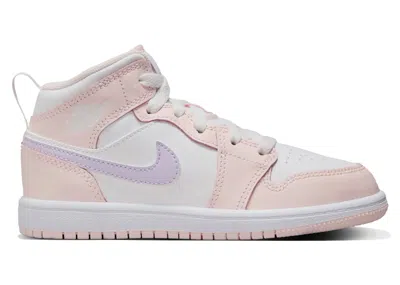 Pre-owned Jordan 1 Mid Sneakers In Pink Wash/white/violet Frost