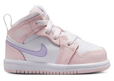 Pre-owned Jordan 1 Mid Sneakers In Pink Wash/white/violet Frost