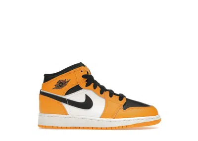 Pre-owned Jordan 1 Mid Sneakers In Taxi/white/black