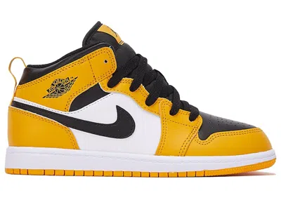 Pre-owned Jordan 1 Mid Sneakers In Taxi/white/black