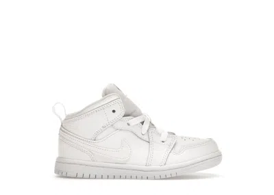 Pre-owned Jordan 1 Mid Sneakers In White