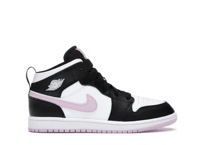Pre-owned Jordan 1 Mid Sneakers In White/black/light Arctic Pink