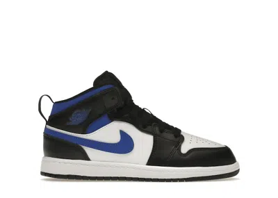 Pre-owned Jordan 1 Mid Sneakers In White/black/racer Blue
