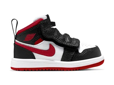 Pre-owned Jordan 1 Mid Sneakers In White/gym Red/black In Multi