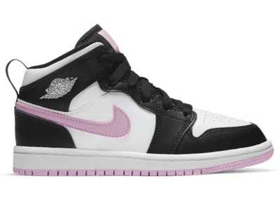 Pre-owned Jordan 1 Mid Sneakers In White/light Arctic Pink/black In Multi