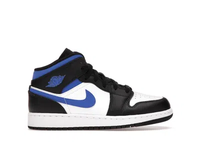 Pre-owned Jordan 1 Mid Sneakers In White/racer Blue/black