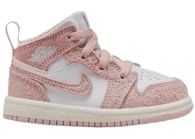 Pre-owned Jordan 1 Mid Sneakers In White/sail/legend Pink