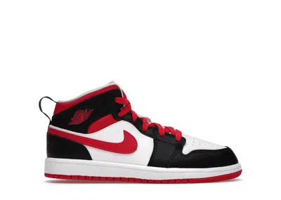 Pre-owned Jordan 1 Mid Sneakers In White/very Berry/black