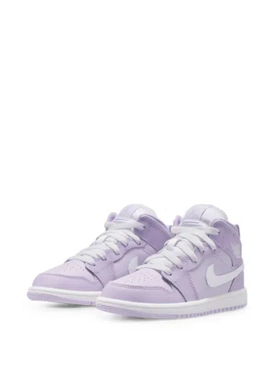 Jordan Kids'  1 Mid Sneakers In Animal Print