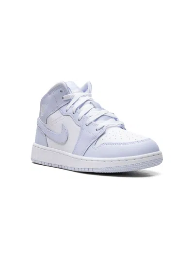 Jordan Kids'  1 Mid Sneakers In White