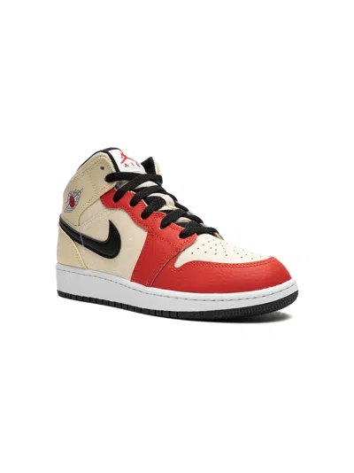 Jordan Kids'  1 Mid Ss "dunk Contest '88" Sneakers In Neutrals