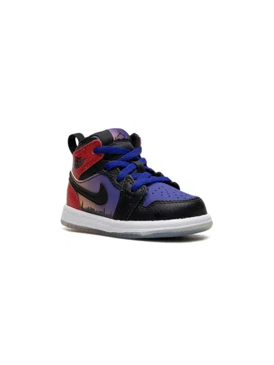 Jordan Babies'  1 Mid Ss "skyline" Sneakers In Black