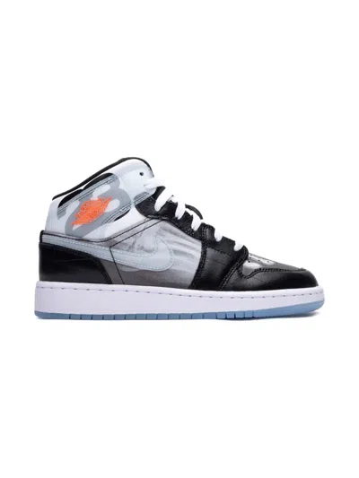Jordan Kids'  1 Mid Ss "x-ray" Sneakers In Black
