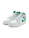 Jordan 1 Mid "summit White/pure Platinum/sail/pine Green" Sneakers