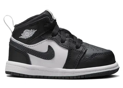 Pre-owned Jordan 1 Mid Toe Sneakers In Black/summit White/off Noir
