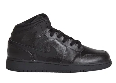 Pre-owned Jordan 1 Mid Triple (2015) Sneakers In Black