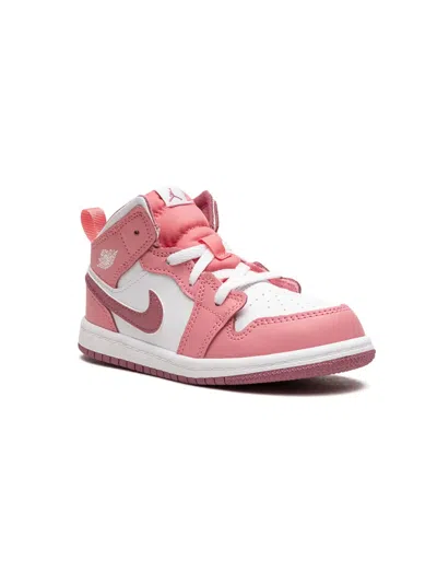 Jordan Babies'  1 Mid "valentine's Day" Sneakers In Pink