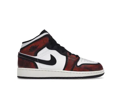 Pre-owned Jordan 1 Mid Wearaway Chicago Sneakers In Black/white/sail In Multi
