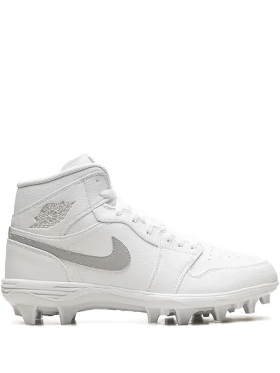 Jordan 1 Mid "white Grey Fog" Cleats