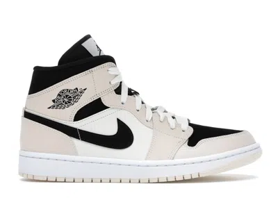 Pre-owned Jordan 1 Mid (women's) Sneakers In Barely Orange/black/white In Multi