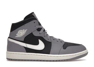 Pre-owned Jordan 1 Mid (women's) Sneakers In Cement Grey/sail/anthracite