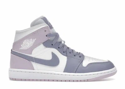 Pre-owned Jordan 1 Mid (women's) Sneakers In Indigo Haze/doll/white In Multi