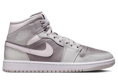 Pre-owned Jordan 1 Mid (women's) Sneakers In Photon Dust/white/atmosphere Grey