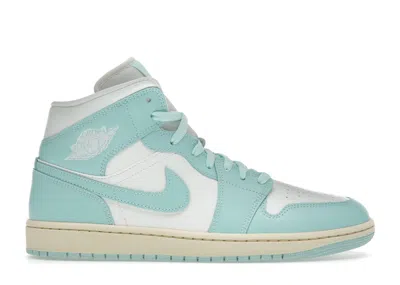 Pre-owned Jordan 1 Mid (women's) Sneakers In Sail/muslin/light Dew