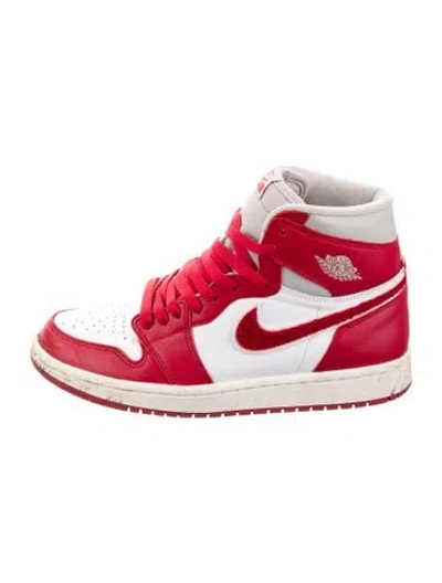 Pre-owned Jordan 1 Og 'newstalgia Chenille' Athletic Sneakers In Red