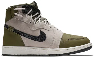 Pre-owned Jordan 1 Rebel Xx (women's) Sneakers In Olive Canvas/moon Particle/black