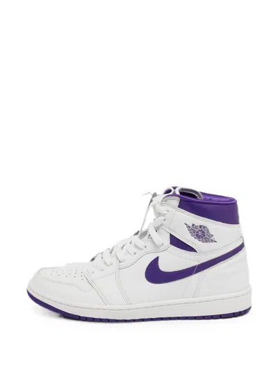Pre-owned Jordan 1 Retro Court Sneakers In White
