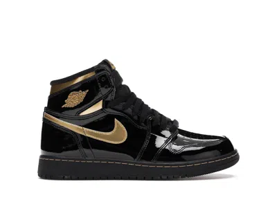 Pre-owned Jordan 1 Retro High (2020) Sneakers In Black/metallic Gold