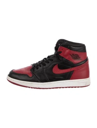 Pre-owned Jordan 1 Retro High Bred Banned Sneakers In Red