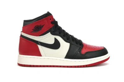 Pre-owned Jordan 1 Retro High Bred Toe Sneakers In Gym Red/black/summit White