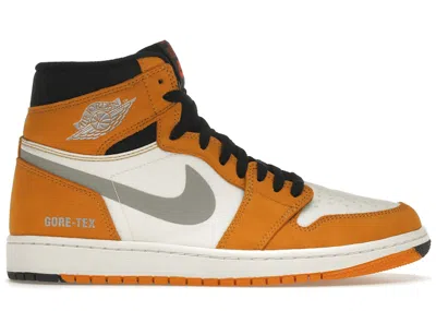 Pre-owned Jordan 1 Retro High Element Goretex Sneakers In Light Curry/cardinal Red/sail