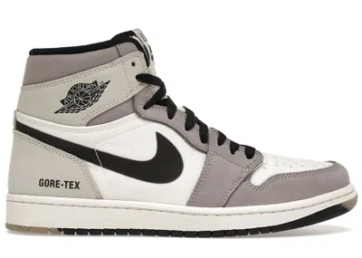 Pre-owned Jordan 1 Retro High Element Goretex Sneakers In Sail/light Bone/college Grey