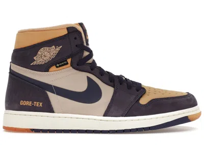 Pre-owned Jordan 1 Retro High Element Goretex Sneakers In Sky Blue J Purple/shimmer/honeycomb