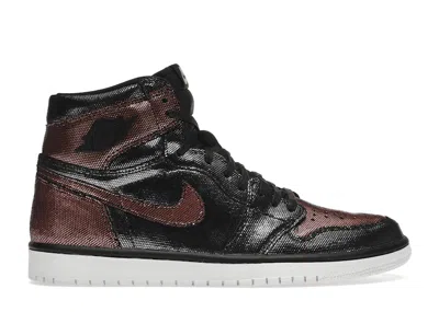Pre-owned Jordan 1 Retro High Fearless (women's) Sneakers In Black/metallic Rose Gold In Multi