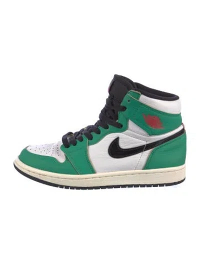 Pre-owned Jordan 1 Retro High Lucky Green (women's) Wedge Sneakers