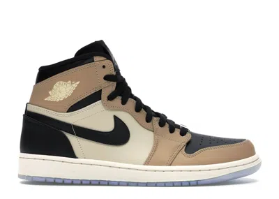 Pre-owned Jordan 1 Retro High Mushroom (women's) Sneakers In Black/fossil/pale Ivory In Multi