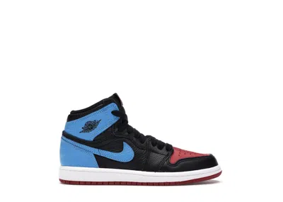 Pre-owned Jordan 1 Retro High Nc To Chi Sneakers In Black/dark Powder Blue/gym Red