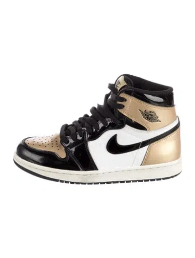 Pre-owned Jordan 1 Retro High Nrg Patent Gold Toe Athletic Sneakers In Multi