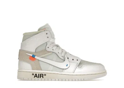 Pre-owned Jordan 1 Retro High Off Euro Sneakers In White