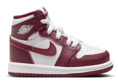 Pre-owned Jordan 1 Retro High Og Artisanal Sneakers In White/team Red