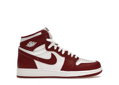 Pre-owned Jordan 1 Retro High Og Artisanal Sneakers In White/team Red In Multi